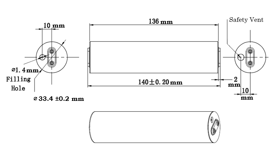 32140 Cell Dimensions